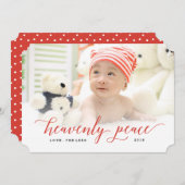ヘブンピースクリスマスホリデーフォトカード シーズンカード (正面/裏面)