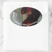 ヘブンブンブンブンズ 楕円形シール (バッグ)