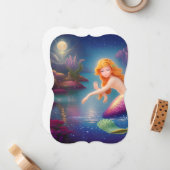 ヘブンリトルマーメイド銀河系ポートレート ノートカード (正面/裏面インサイチュ)