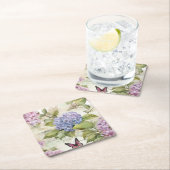 ヘブンリーアジサイ調和 スクエアペーパーコースター (インサイチュ)
