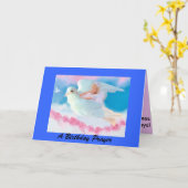 ヘブンリーエンジェル誕生日カード カード (黄色い花)