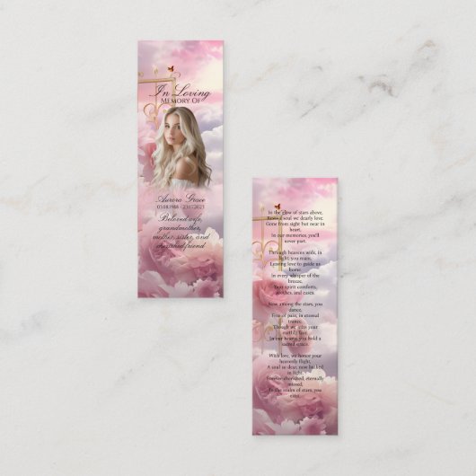 ヘブンリーガーデンバラメモリアルブックマークLIA003 スキニー名刺 (正面/裏面)