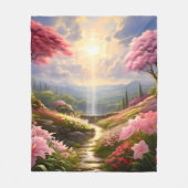 ヘブンリーガーデン フリースブランケット (正面)