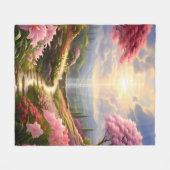 ヘブンリーガーデン フリースブランケット (正面(横))