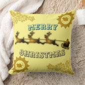 ヘブンリーゴールデンサンタクロース聖降誕祭 クッション (ブランケット)