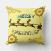 ヘブンリーゴールデンサンタクロース聖降誕祭 クッション (正面)