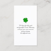 ヘブンリースカイ悔やみや弔慰祈りの言葉カード 名刺 (裏面)