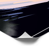 ヘブンリースキートラベルリゾートポスターヴィンテージ ポスター (コーナー)