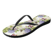 ヘブンリーパープルアジサイ調和 ビーチサンダル (アングル)