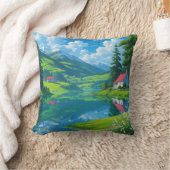 ヘブンリーヒルサイドスノーピークリーク クッション (ブランケット)