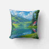 ヘブンリーヒルサイドスノーピークリーク クッション (正面)