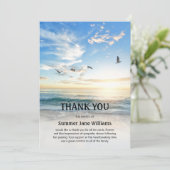 ヘブンリービーチシーン |葬儀サンキューカード 案内状 (スタンド正面)