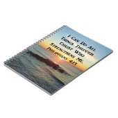 ヘブンリーピリピ4:13聖なる書物、 経典デザイン ノートブック (左側)