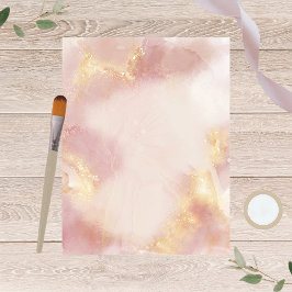 ヘブンリーピンクウォーター色スクラップブック紙