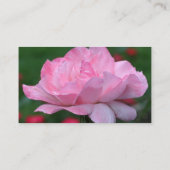 ヘブンリーピンクローズフラワービジネスカード 名刺 (裏面)