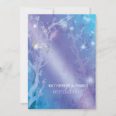 ヘブンリーフォレストきらめくブルー結婚ズ 招待状 (正面)