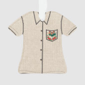 ヘブンリーフラホリデーハワイアンフラアロハシャツ オーナメント (正面)