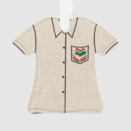 ヘブンリーフラホリデーハワイアンフラアロハシャツ オーナメント