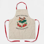 ヘブンリーフラホリデーハワイアンフラガールズ エプロン (正面)