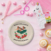 ヘブンリーフラホリデーハワイアンフラガールズ ペーパープレート (パーティー)