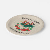 ヘブンリーフラホリデーハワイアンフラガールズ ペーパープレート (アングル)