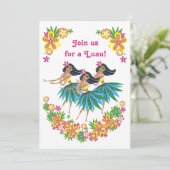 ヘブンリーフラルアウ(ハワイ式宴会)&BBQ招待状 招待状 (スタンド正面)