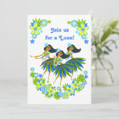 ヘブンリーフラルアウ（ハワイ式宴会）&BBQ招待状 招待状 (スタンド正面)