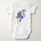 ヘブンリーフラ乳児クリーパー ベビーボディスーツ (裏面)