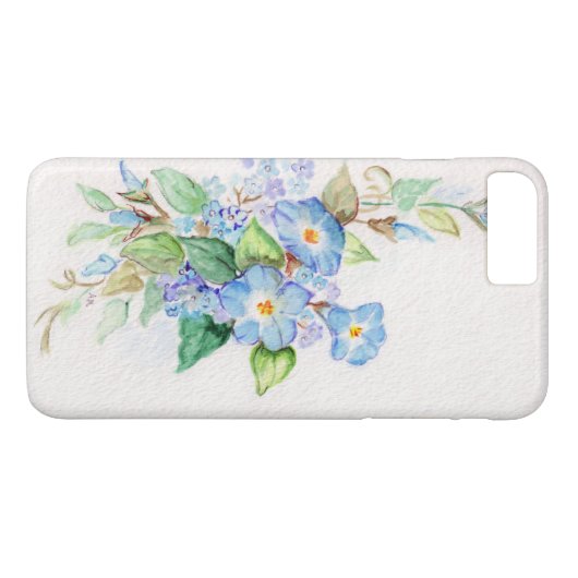 ヘブンリーブルースデザインオンアンアイフォンケース Case-Mate iPhoneケース (裏面(横))