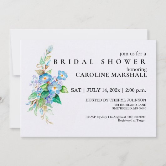 ヘブンリーブルース 招待状 (正面)