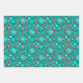 ヘブンリーブルードリーム捕手パターン ラッピングペーパーシート (正面3)