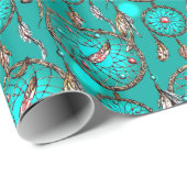 ヘブンリーブルードリーム捕手パターン ラッピングペーパー (ロールコーナー)