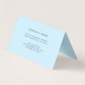 ヘブンリーブルーブラックラグジュアリービジネスカード 名刺 (裏面)