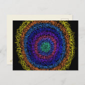 ヘブンリーポータルモダン予言的抽象芸術アート ポストカード (正面/裏面)