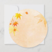 ヘブンリーメープル秋ブライダルシャワー 招待状 (裏面)