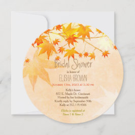 ヘブンリーメープル秋ブライダルシャワー 招待状