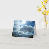 ヘブンリーライト悔やみや弔慰カード カード (黄色い花)