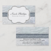 ヘブンリーラッフルズ&レース結婚ズシックな名刺 名刺 (正面/裏面)