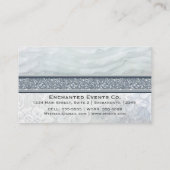 ヘブンリーラッフルズ&レース結婚ズシックな名刺 名刺 (裏面)