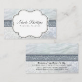 ヘブンリーラッフルズ&レース結婚ズシックな名刺 名刺 (正面/裏面)