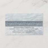 ヘブンリーラッフルズ&レース結婚ズシックな名刺 名刺 (裏面)