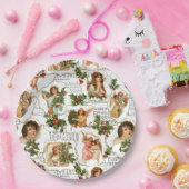 ヘブンリーヴィンテージエンジェルズホリー&ミュージックコラージュ ペーパープレート (パーティー)