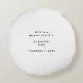 ヘブンリー恵み祈りの言葉 | ニュートラルカラー | 羊 ラウンドクッション (裏面)