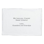 ヘブンリー恵み祈りの言葉 | ニュートラルカラー | 羊 枕カバー (裏面)