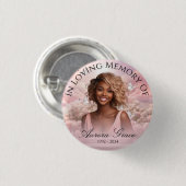 ヘブンリー蝶メモリアル1インチラウンドボタン 缶バッジ (正面&裏面)