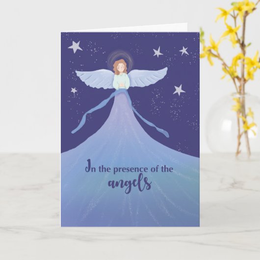 ヘブンリー誕生日記憶エンジェルナイトスターズ カード (黄色い花)