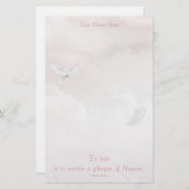 ヘブンリー・ドーブ 便箋 (正面/裏面)