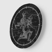 ヘベリアスによる水族星星座の地図 ラージ壁時計 (傾斜)