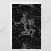 ヘベリアスによる水族星星座の地図 便箋 (正面/裏面)