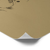 ヘベリウスによる水族座の地図 ポスター (角)